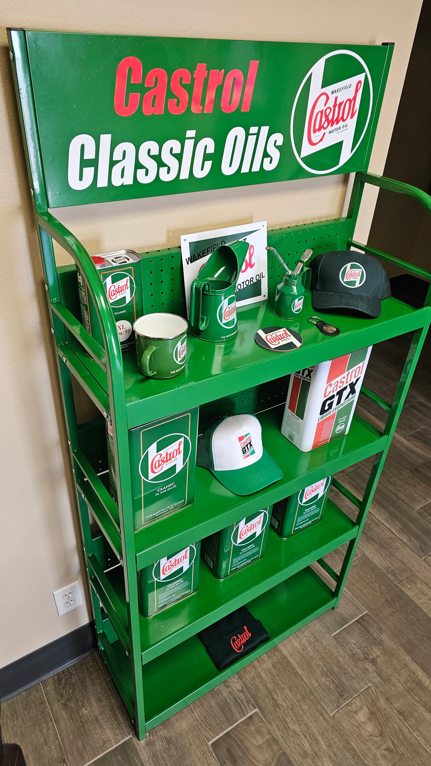 CASTROL DISPLAY SHELVES