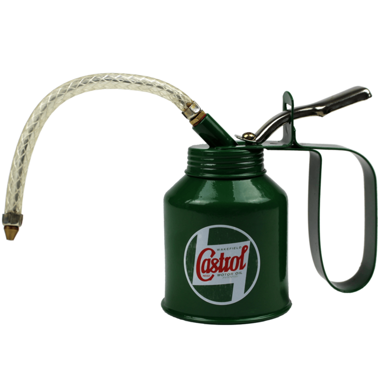 Classic Castrol Pump Oil Cans