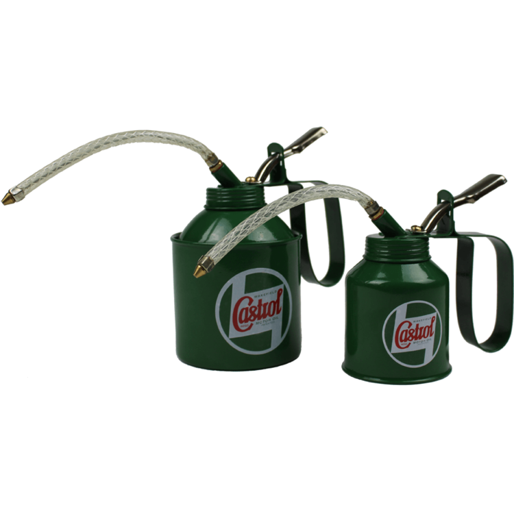 Classic Castrol Pump Oil Cans