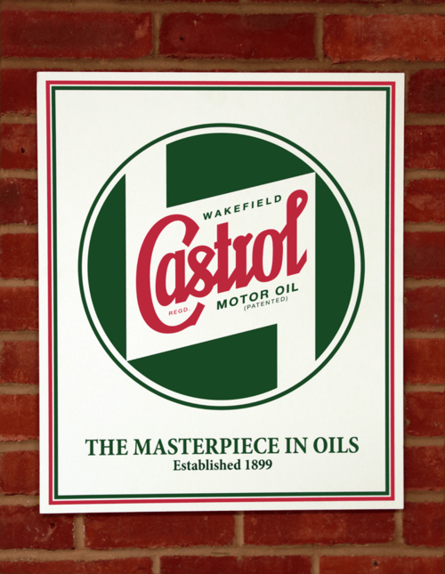 Castrol Classic Wall Sign 500 X 600mm