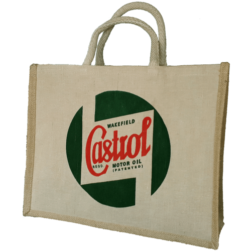 Castrol Classic Jute Bag Long Handle Brown