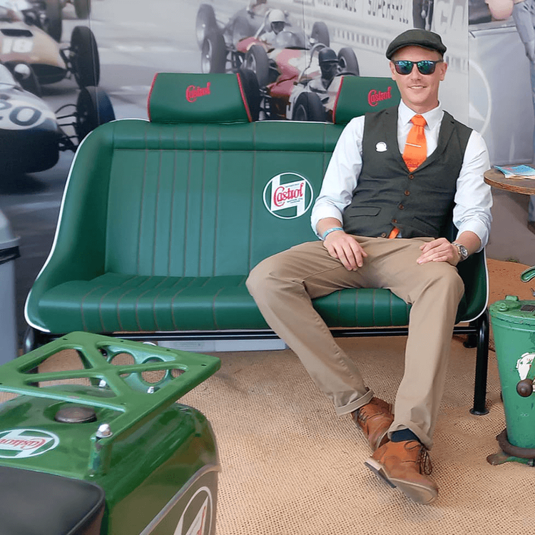 Classic Castrol 'Goodwood' Sofa